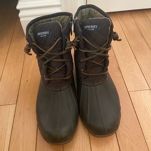 Black Sperry Duck Boots